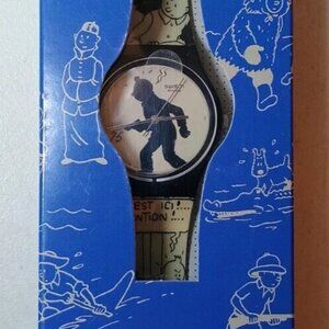 2004 SWATCH Happy Birthday TIN TIN 75th GZ187 LE 9999 Moulinsart Tintin NEW NIB